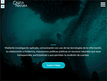 Tablet Screenshot of causanatura.org